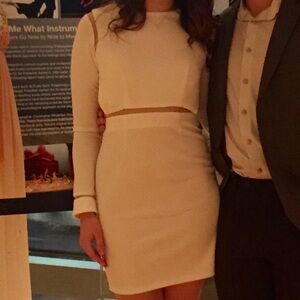 Open Back White Dress